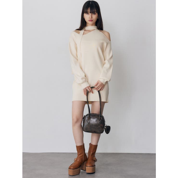 ロングショルダースクエアボストンバッグ | MURUA | 詳細画像5 