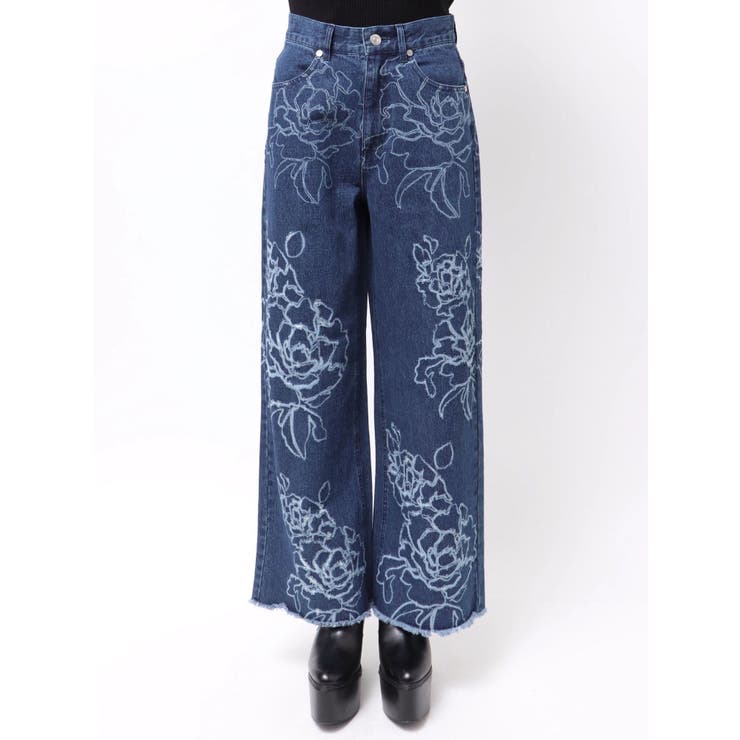 ダメージフラワーワイドデニム | MURUA | 詳細画像40 