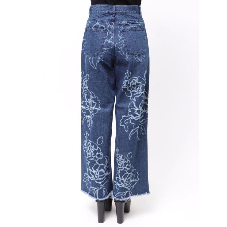 ダメージフラワーワイドデニム | MURUA | 詳細画像42 