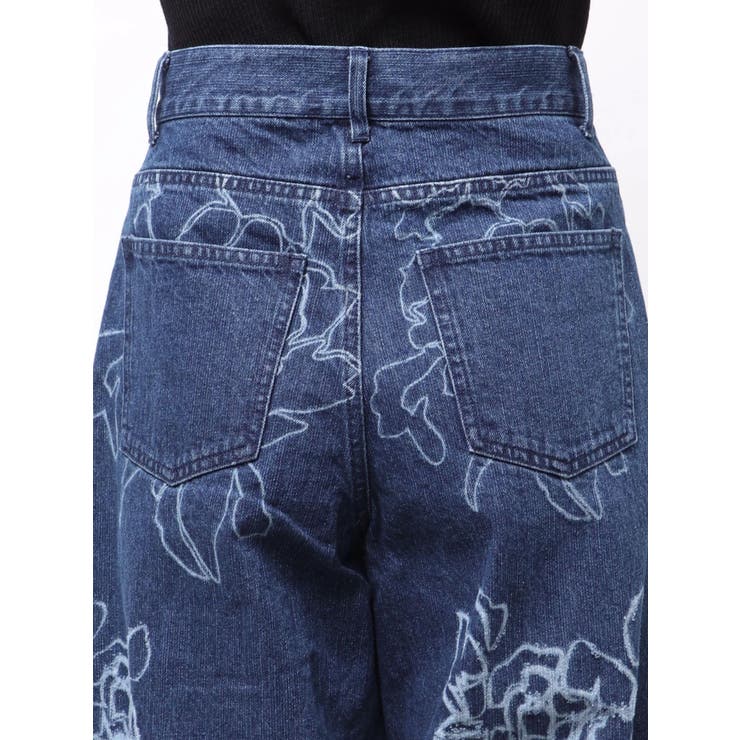 ダメージフラワーワイドデニム | MURUA | 詳細画像43 