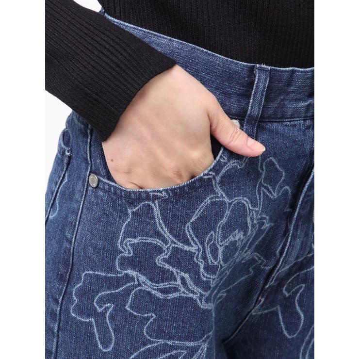 ダメージフラワーワイドデニム | MURUA | 詳細画像45 