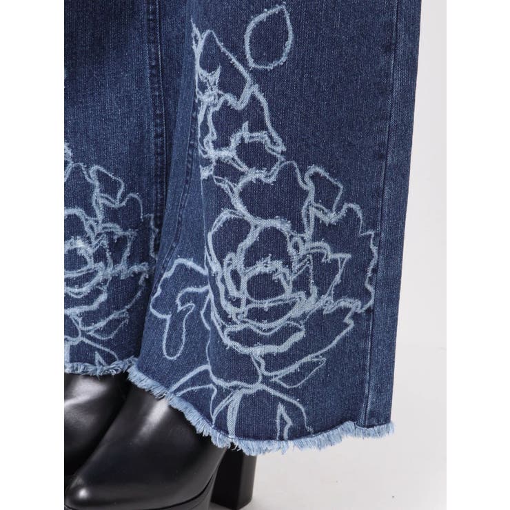 ダメージフラワーワイドデニム | MURUA | 詳細画像46 