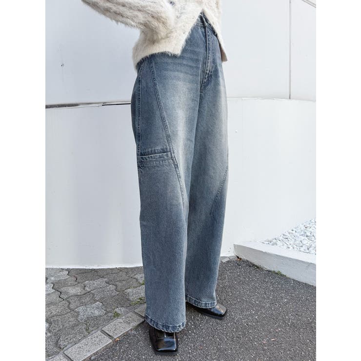 パッチポケットバレルレッグデニム | MURUA | 詳細画像1 