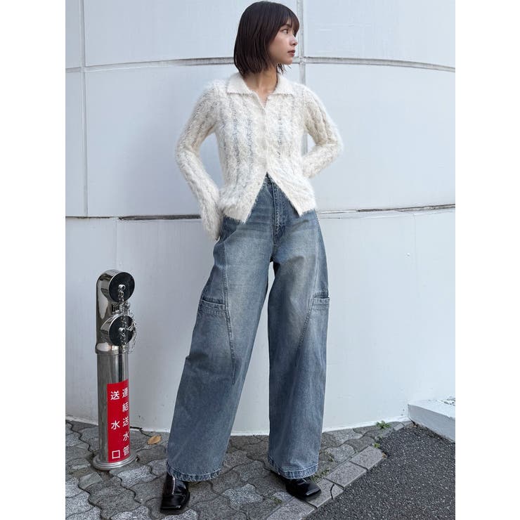 パッチポケットバレルレッグデニム | MURUA | 詳細画像2 