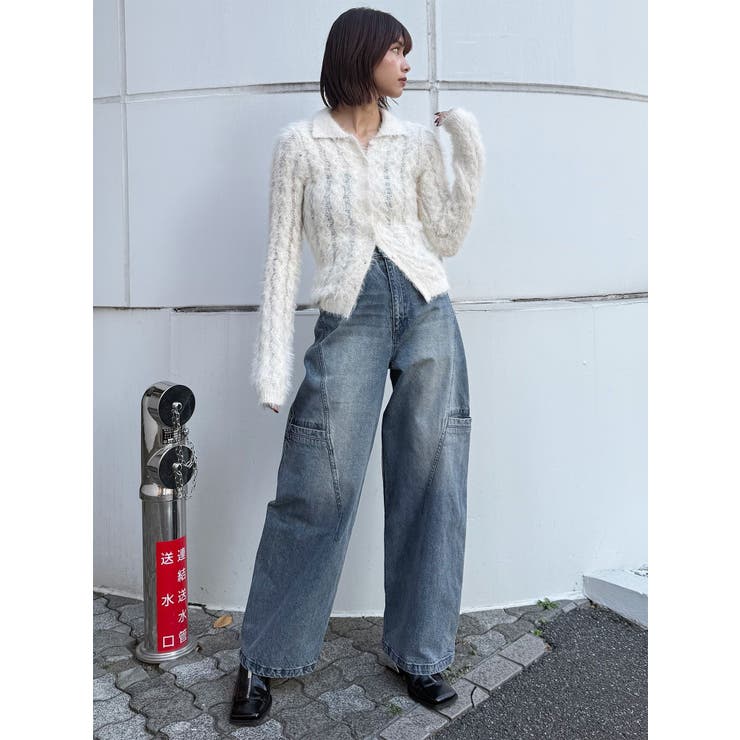 パッチポケットバレルレッグデニム | MURUA | 詳細画像3 