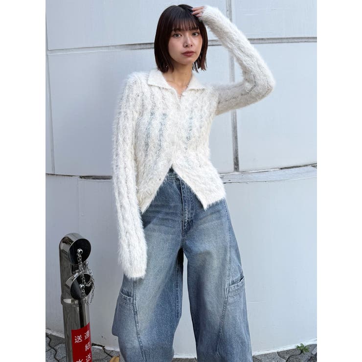 パッチポケットバレルレッグデニム | MURUA | 詳細画像6 