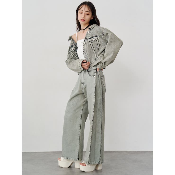 サイドタックワイドデニム【セット販売対象】 | MURUA | 詳細画像17 