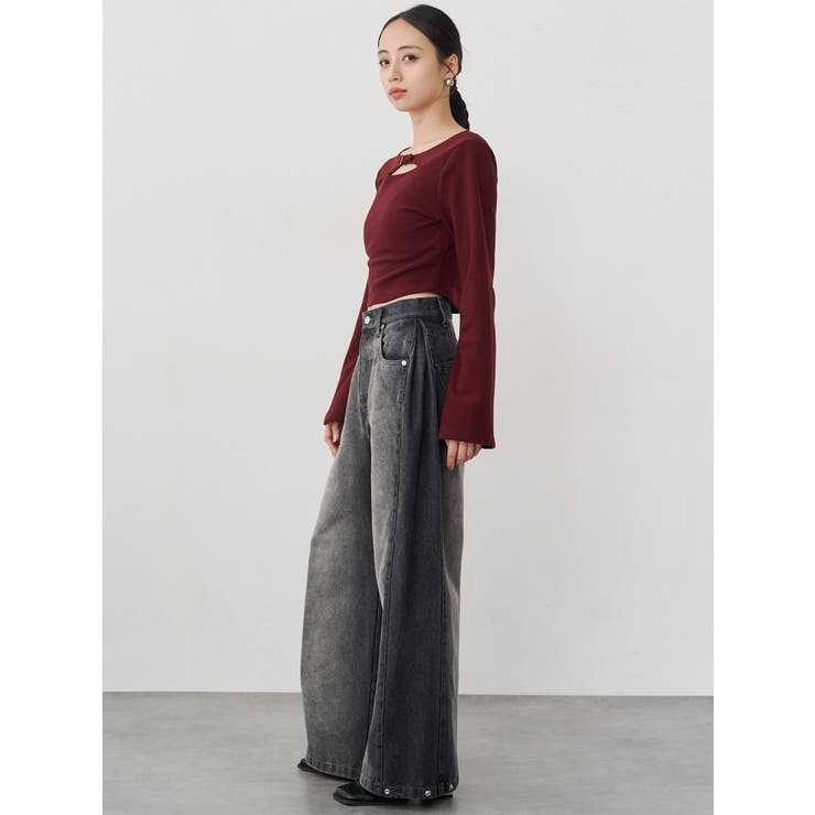 サイドタックワイドデニム【セット販売対象】 | MURUA | 詳細画像30 