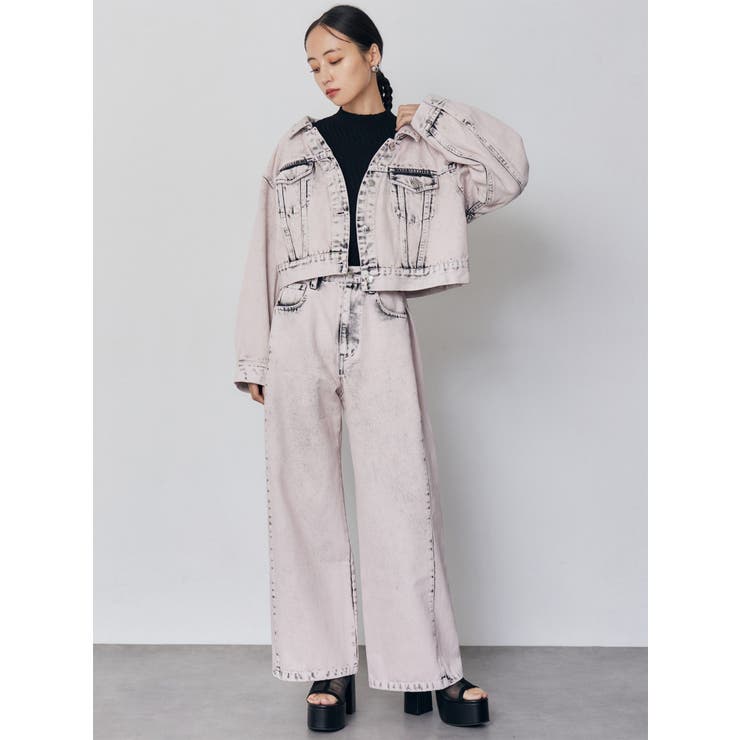 サイドタックワイドデニム【セット販売対象】 | MURUA | 詳細画像4 