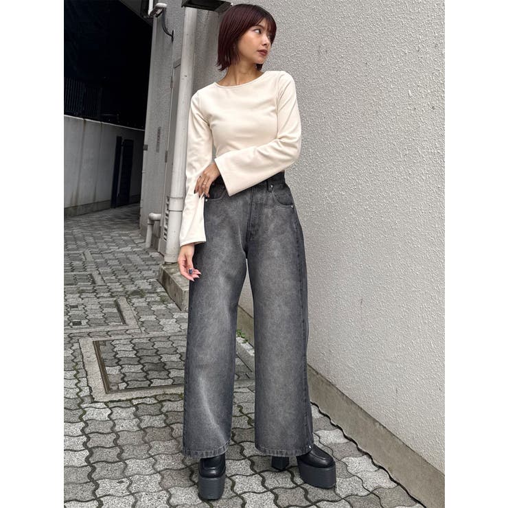 サイドタックワイドデニム【セット販売対象】 | MURUA | 詳細画像47 