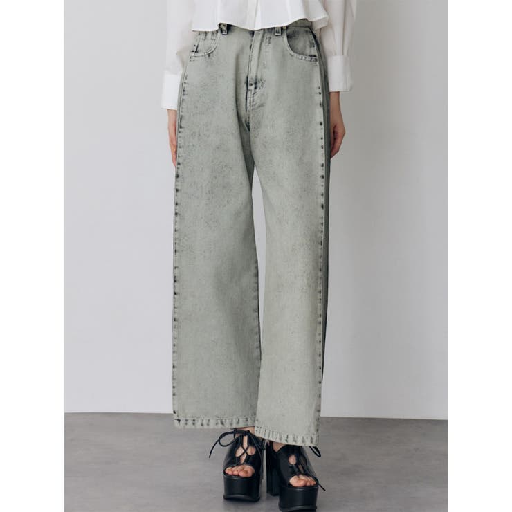 ミントグリーン | サイドタックワイドデニム【セット販売対象】 | MURUA
