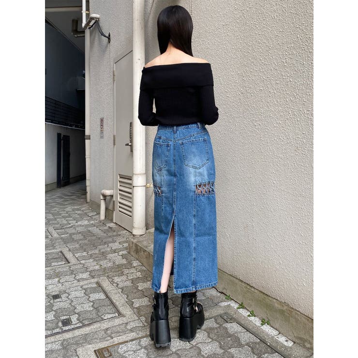 ツイストレースアップデニムスカート | MURUA | 詳細画像14 