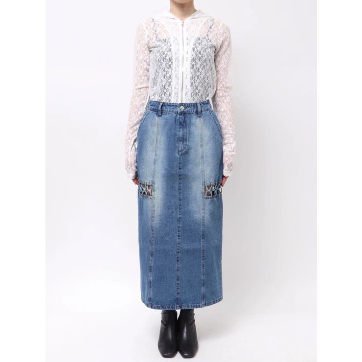 ツイストレースアップデニムスカート | MURUA | 詳細画像30 