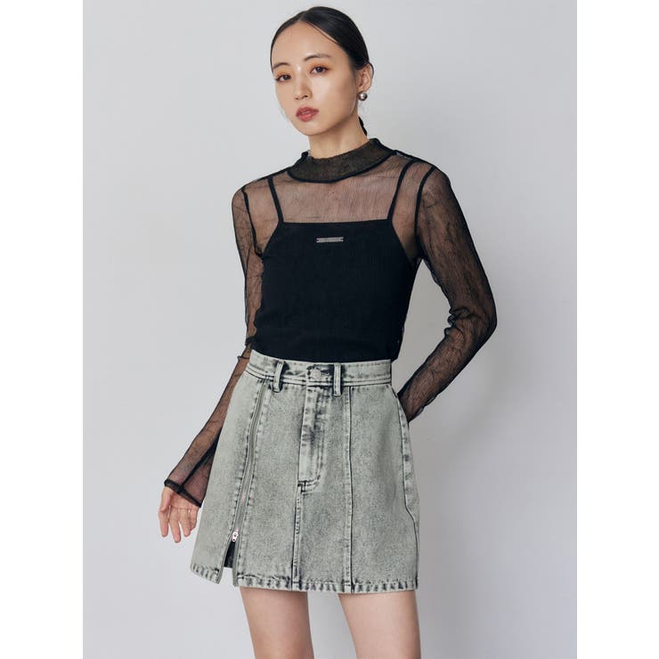 サイドオープンデニムスカート【セット販売対象】 | MURUA | 詳細画像10 