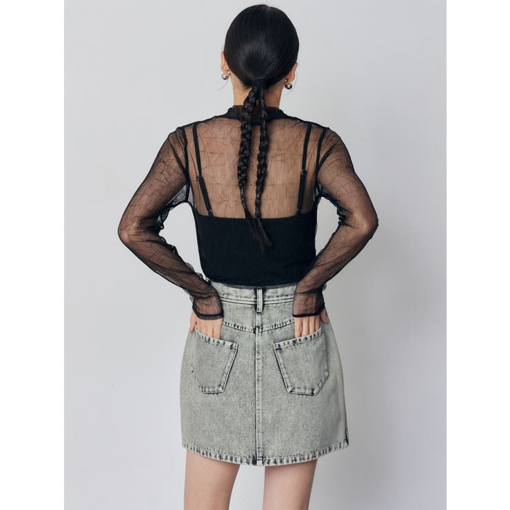 サイドオープンデニムスカート【セット販売対象】 | MURUA | 詳細画像11 