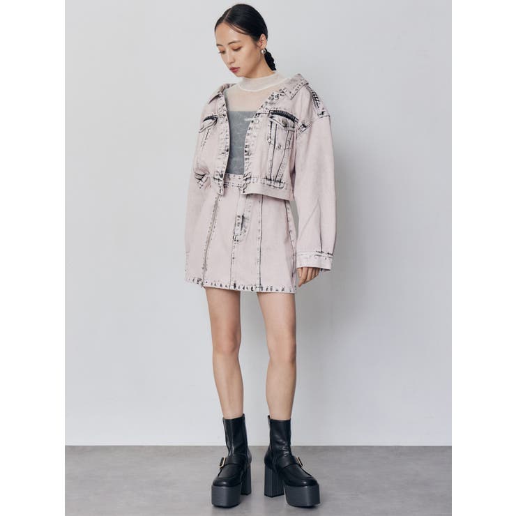 サイドオープンデニムスカート【セット販売対象】 | MURUA | 詳細画像18 