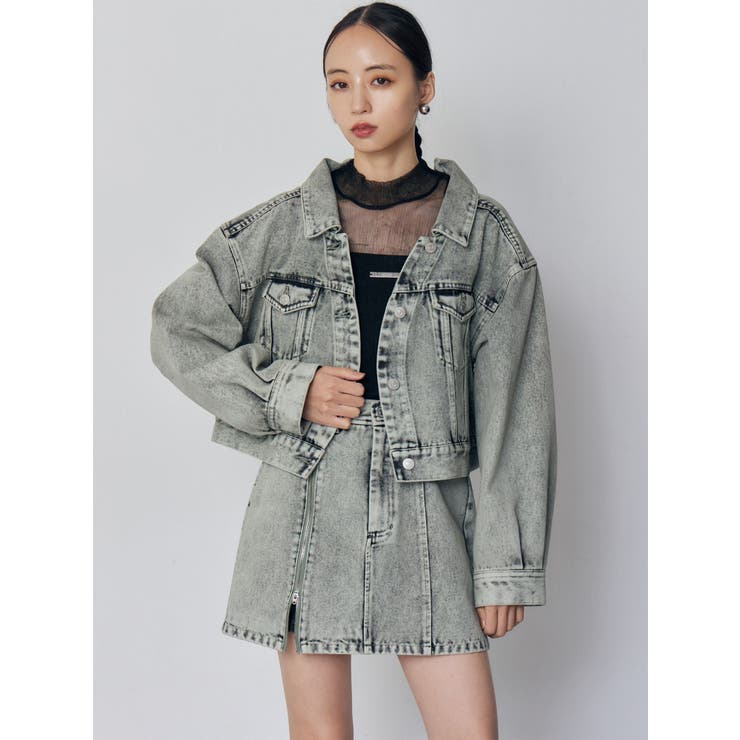 サイドオープンデニムスカート【セット販売対象】 | MURUA | 詳細画像2 