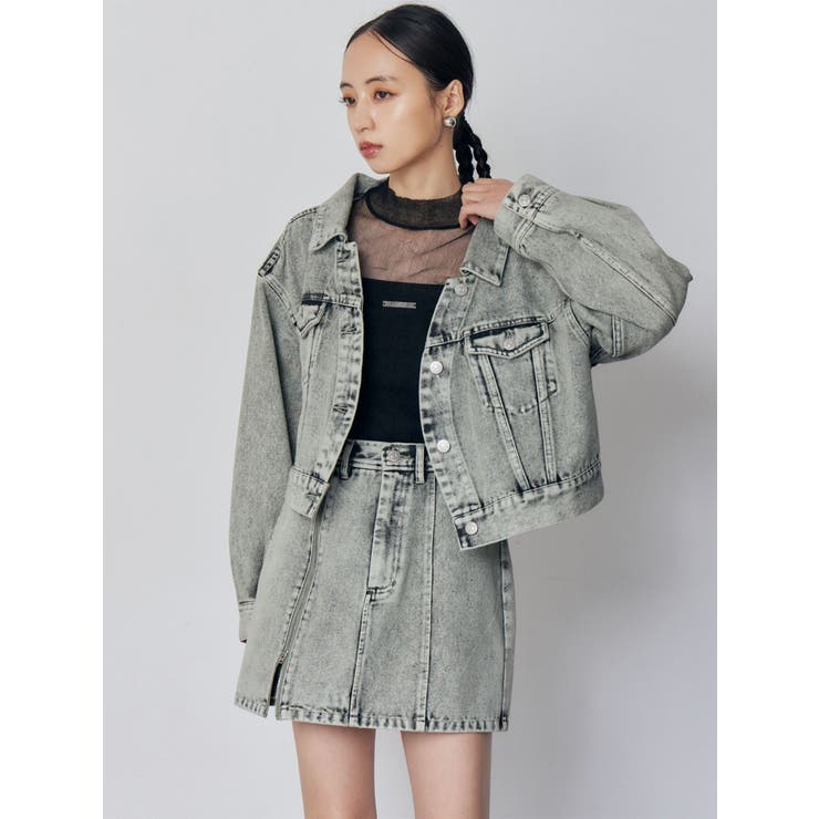 サイドオープンデニムスカート【セット販売対象】 | MURUA | 詳細画像3 