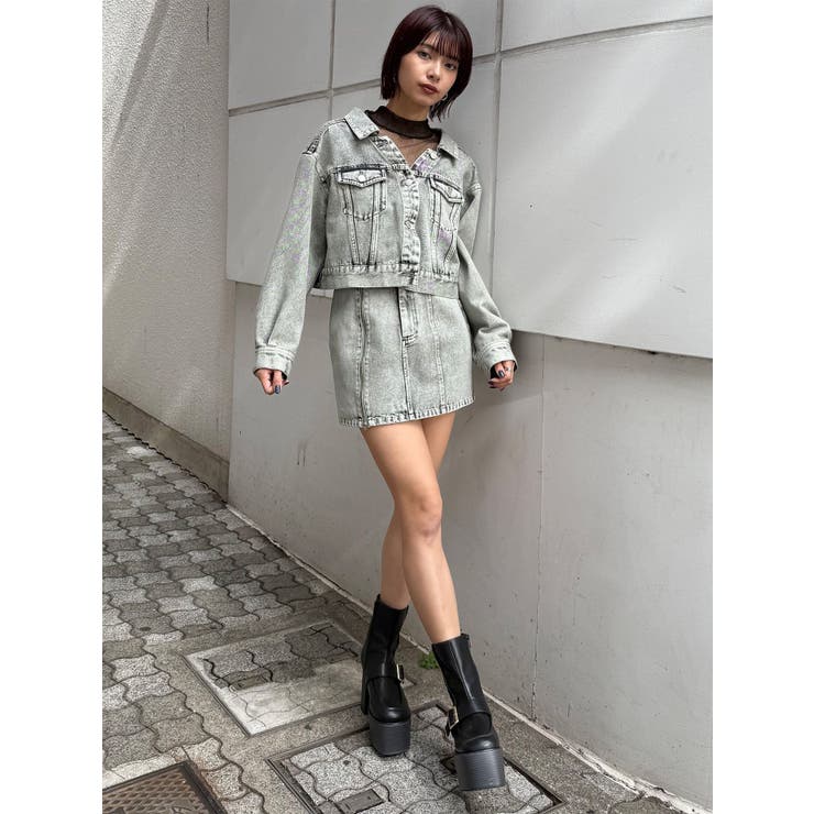 サイドオープンデニムスカート【セット販売対象】 | MURUA | 詳細画像33 