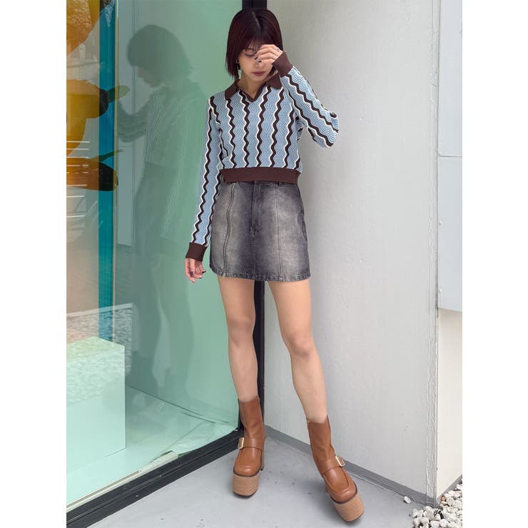 サイドオープンデニムスカート【セット販売対象】 | MURUA | 詳細画像46 