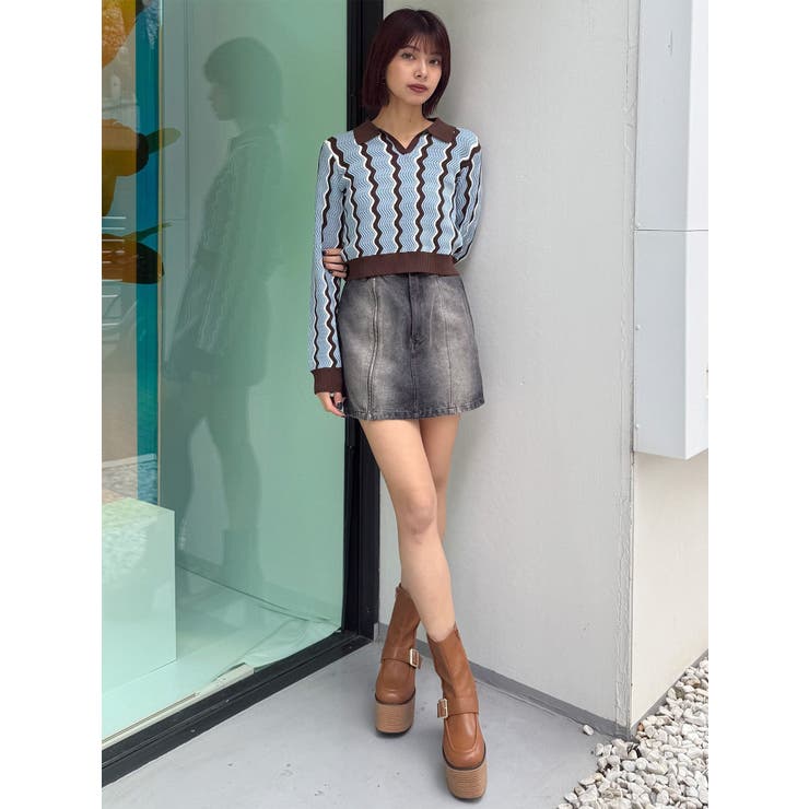 サイドオープンデニムスカート【セット販売対象】 | MURUA | 詳細画像47 