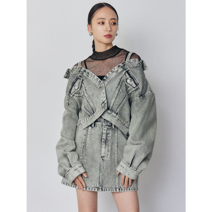 サイドオープンデニムスカート【セット販売対象】 | MURUA | 詳細画像5 