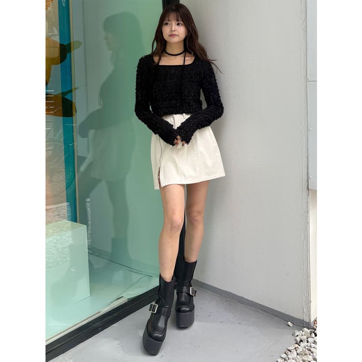 サイドオープンデニムスカート【セット販売対象】 | MURUA | 詳細画像50 