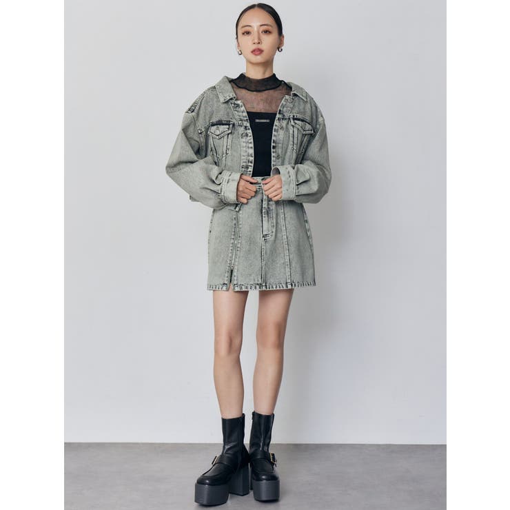 サイドオープンデニムスカート【セット販売対象】 | MURUA | 詳細画像6 