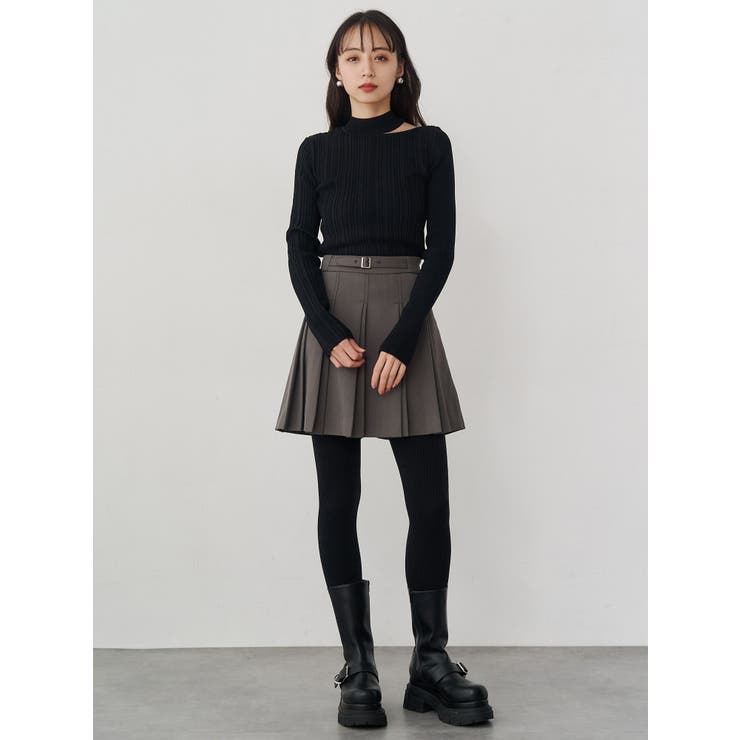 チョーカーランダムリブニット | MURUA | 詳細画像17 