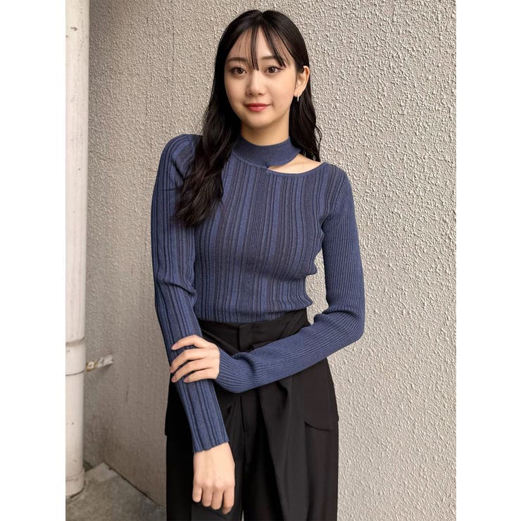 チョーカーランダムリブニット | MURUA | 詳細画像18 