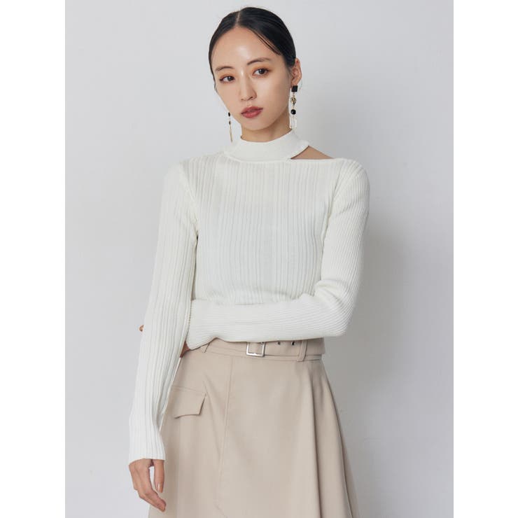 チョーカーランダムリブニット | MURUA | 詳細画像2 