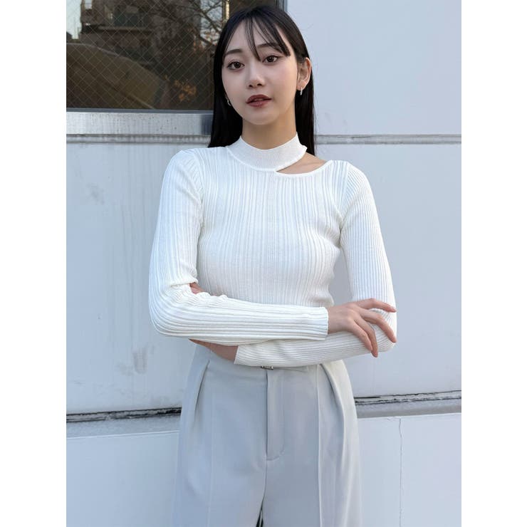 チョーカーランダムリブニット | MURUA | 詳細画像22 