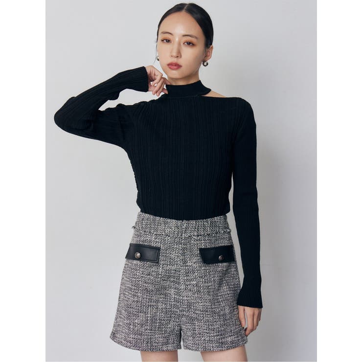 チョーカーランダムリブニット | MURUA | 詳細画像4 