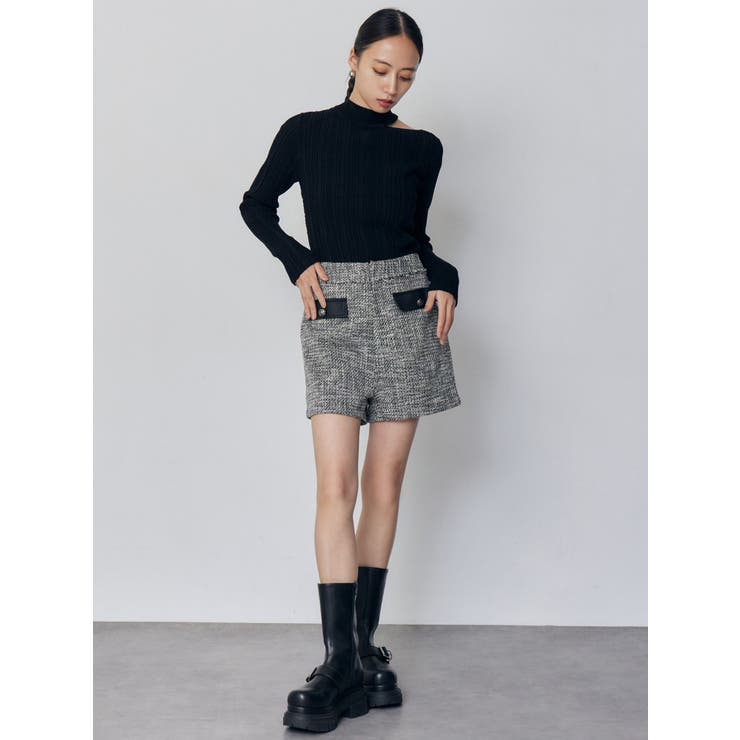 チョーカーランダムリブニット | MURUA | 詳細画像7 