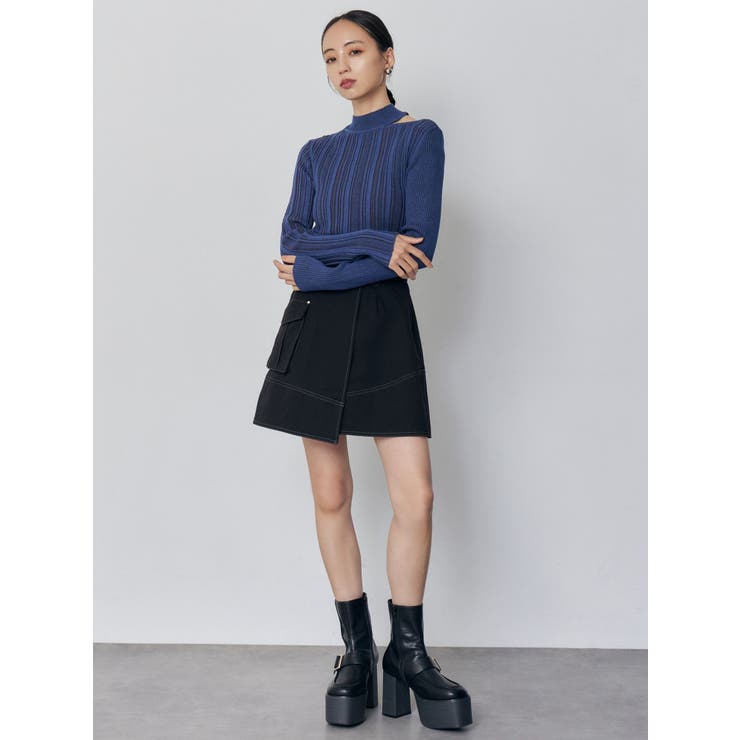 チョーカーランダムリブニット | MURUA | 詳細画像9 