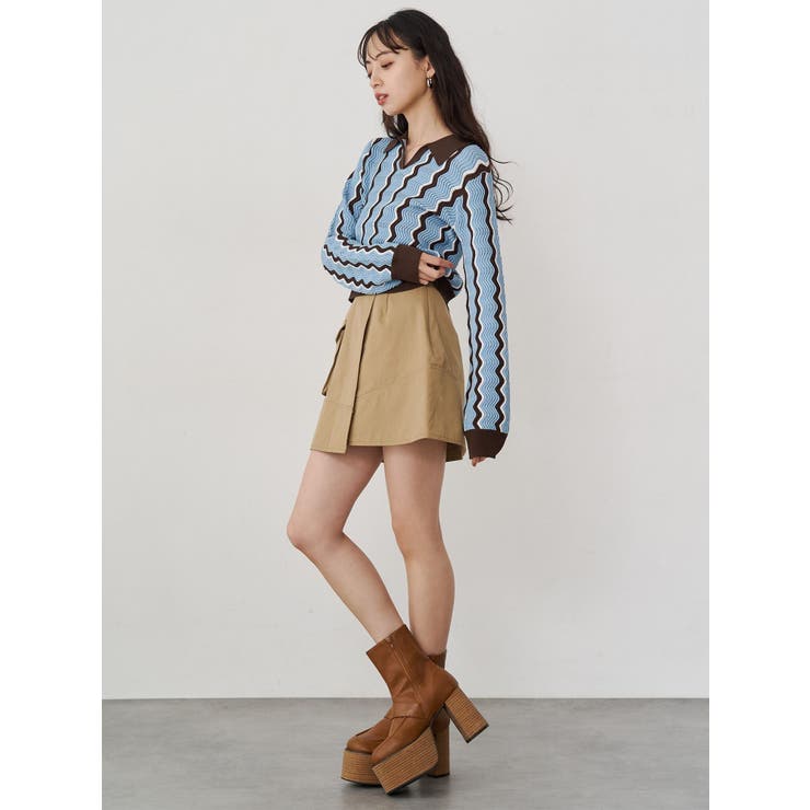 ウェーブパターンリブニット | MURUA | 詳細画像19 