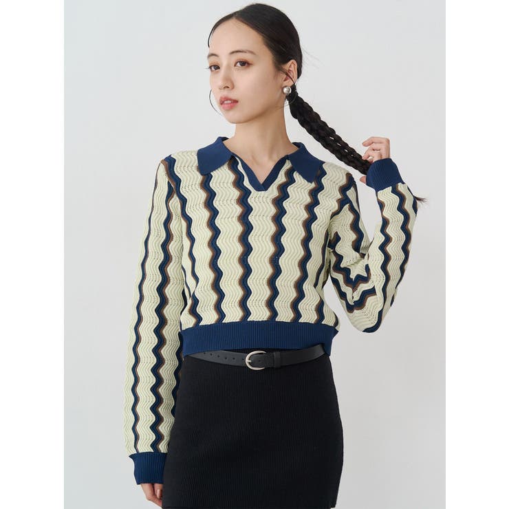 ウェーブパターンリブニット | MURUA | 詳細画像21 