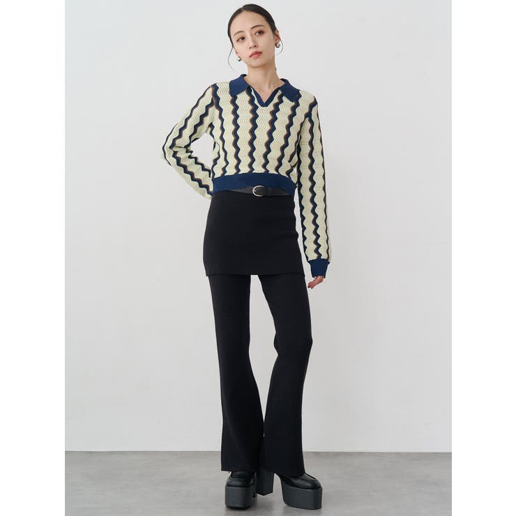 ウェーブパターンリブニット | MURUA | 詳細画像22 