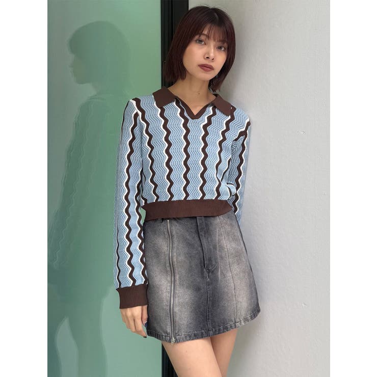 ウェーブパターンリブニット | MURUA | 詳細画像30 