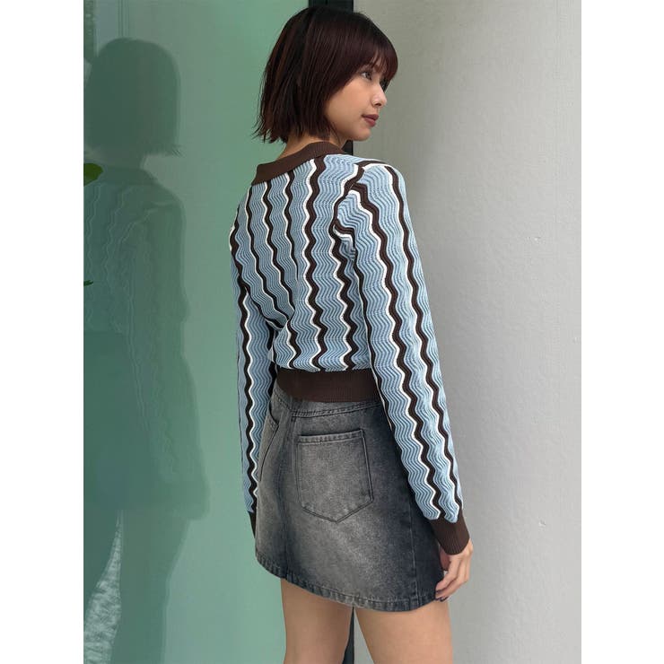 ウェーブパターンリブニット | MURUA | 詳細画像32 