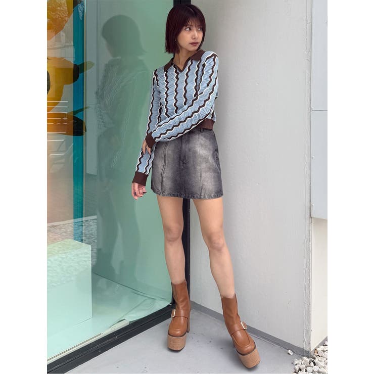 ウェーブパターンリブニット | MURUA | 詳細画像33 