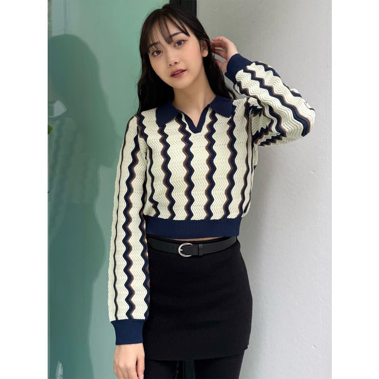 ウェーブパターンリブニット | MURUA | 詳細画像34 