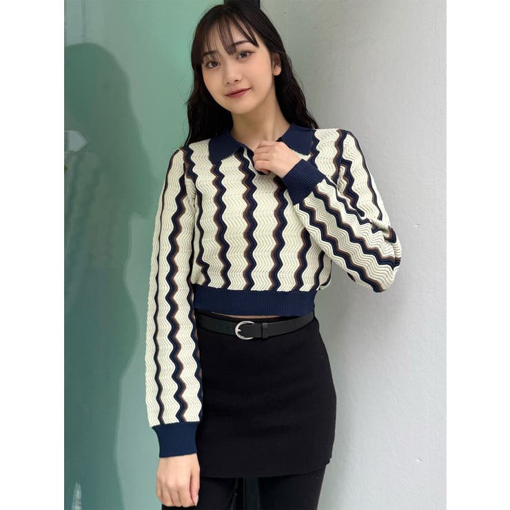 ウェーブパターンリブニット | MURUA | 詳細画像35 