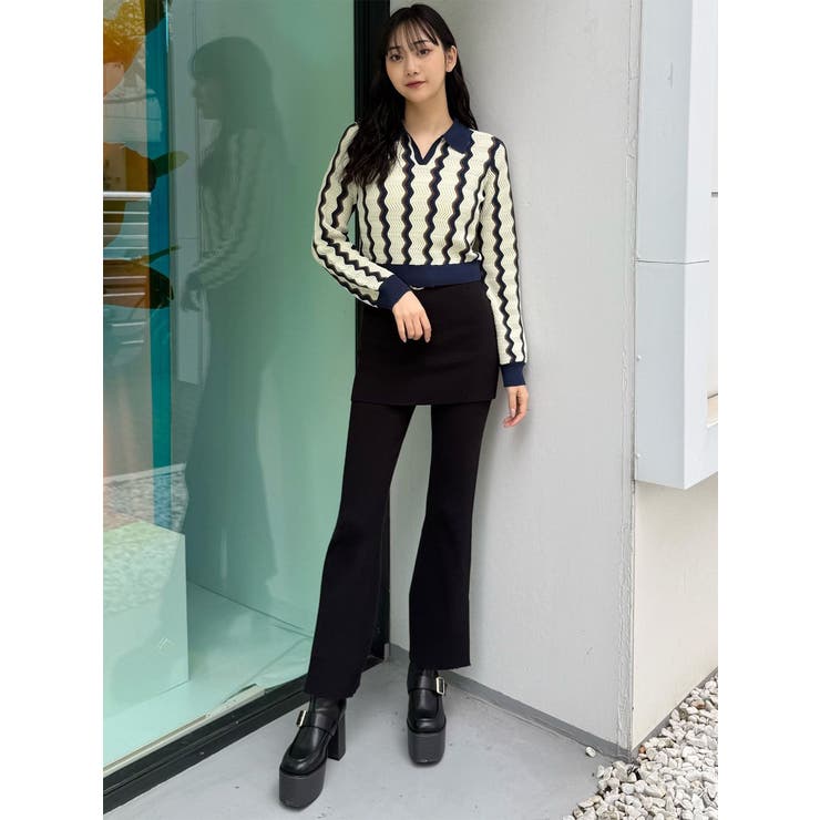 ウェーブパターンリブニット | MURUA | 詳細画像38 