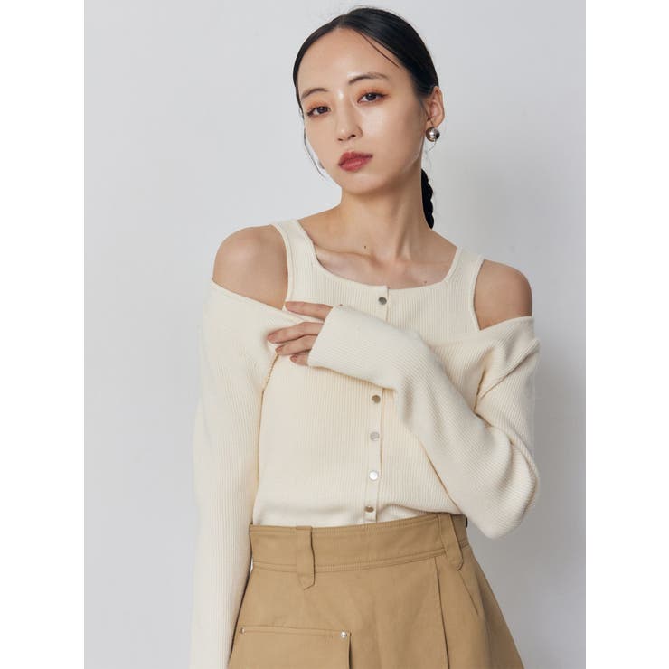 フロントボタンデザインニット | MURUA | 詳細画像10 