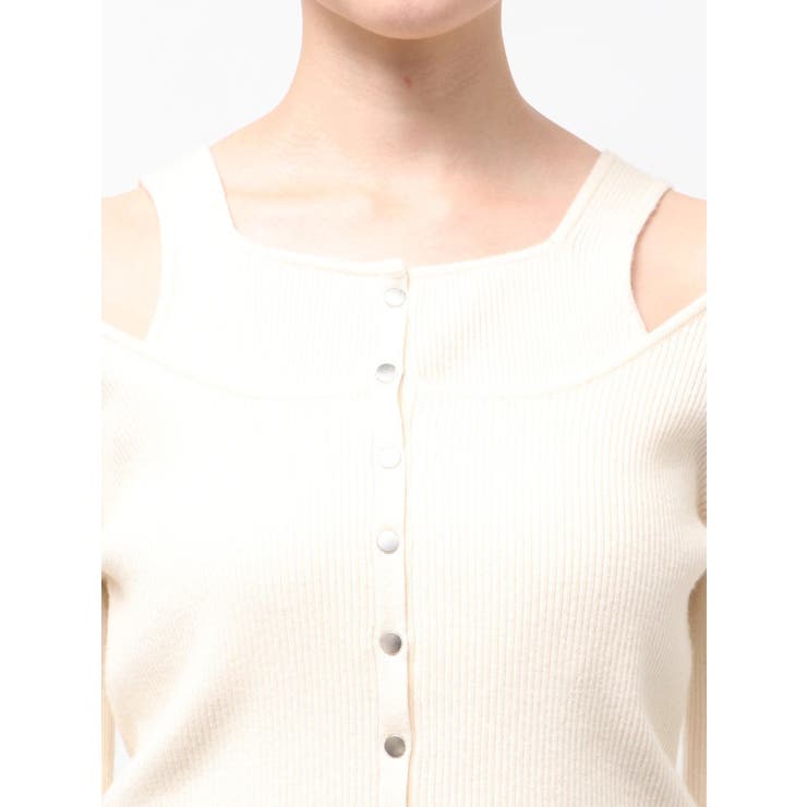 フロントボタンデザインニット | MURUA | 詳細画像32 