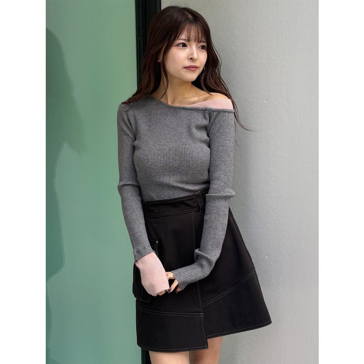 レイヤードワンショルニット | MURUA | 詳細画像13 