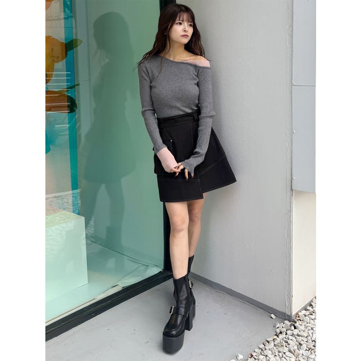 レイヤードワンショルニット | MURUA | 詳細画像15 