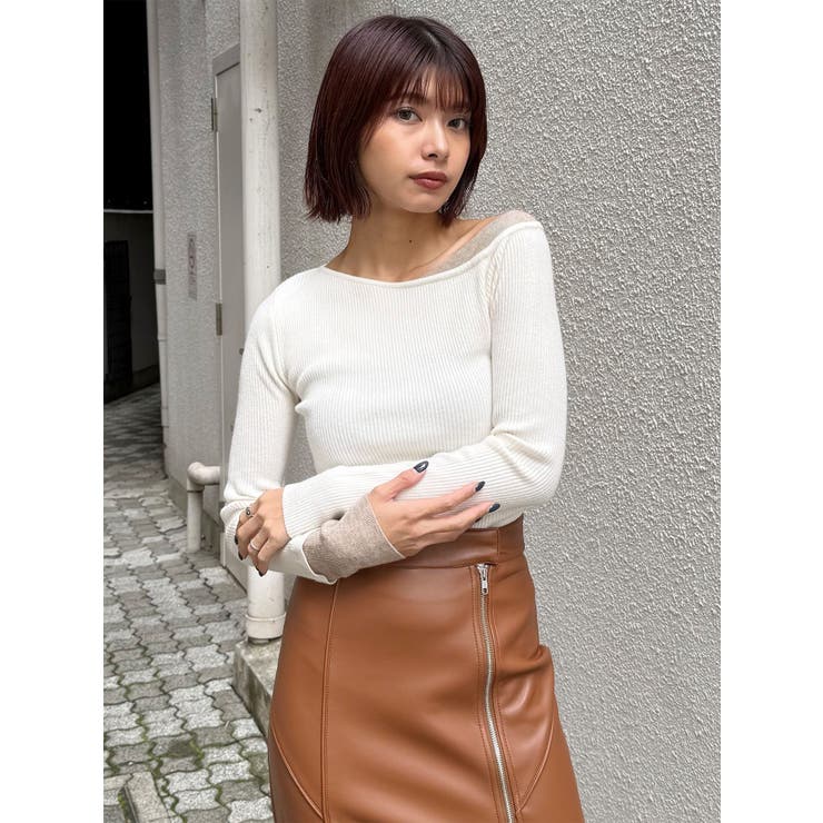 レイヤードワンショルニット | MURUA | 詳細画像17 