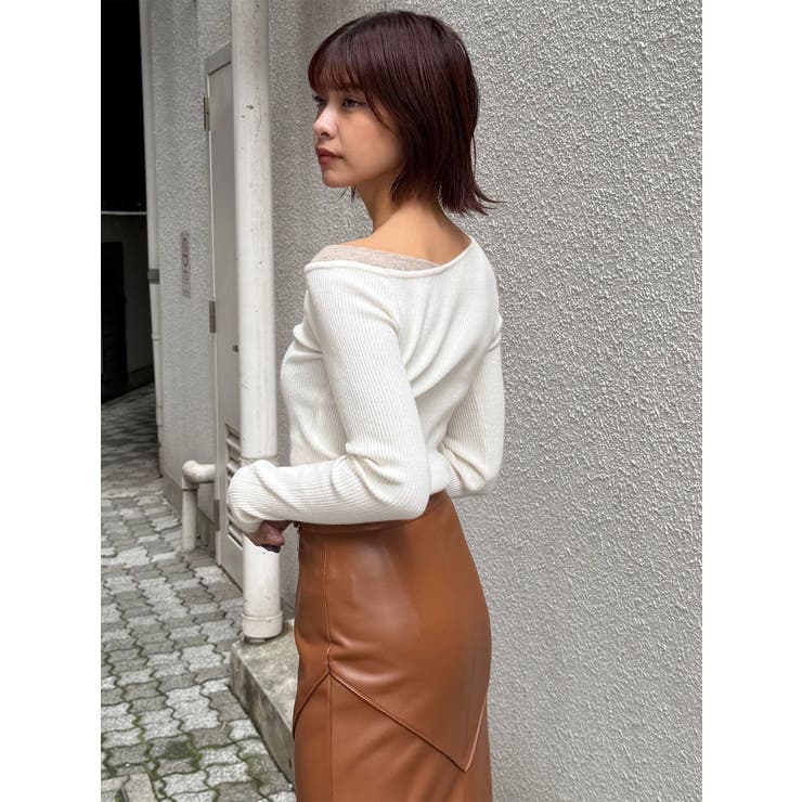 レイヤードワンショルニット | MURUA | 詳細画像18 